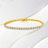 14K Yellow Gold Plated .925 Sterling Silver 3.0 Cttw Diamond Link Bracelet (K-L Color, I2-I3 Clarity) - 7.25" by Bids.com