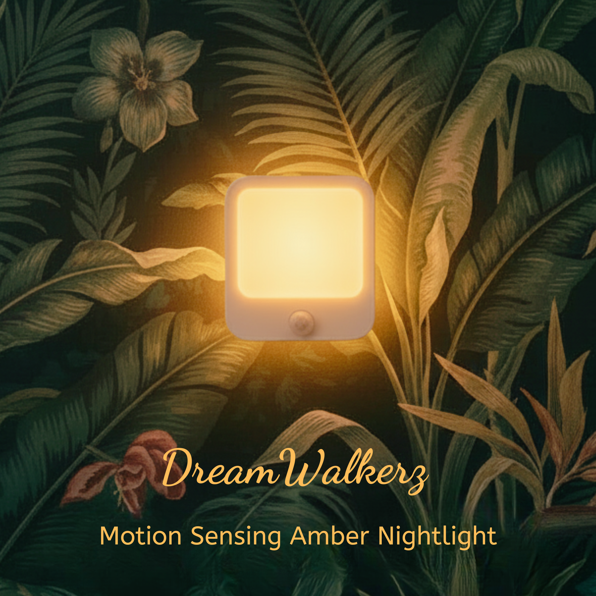 Nightlight - Motion Sensing Amber Circadian Friendly by DreamWalkerz