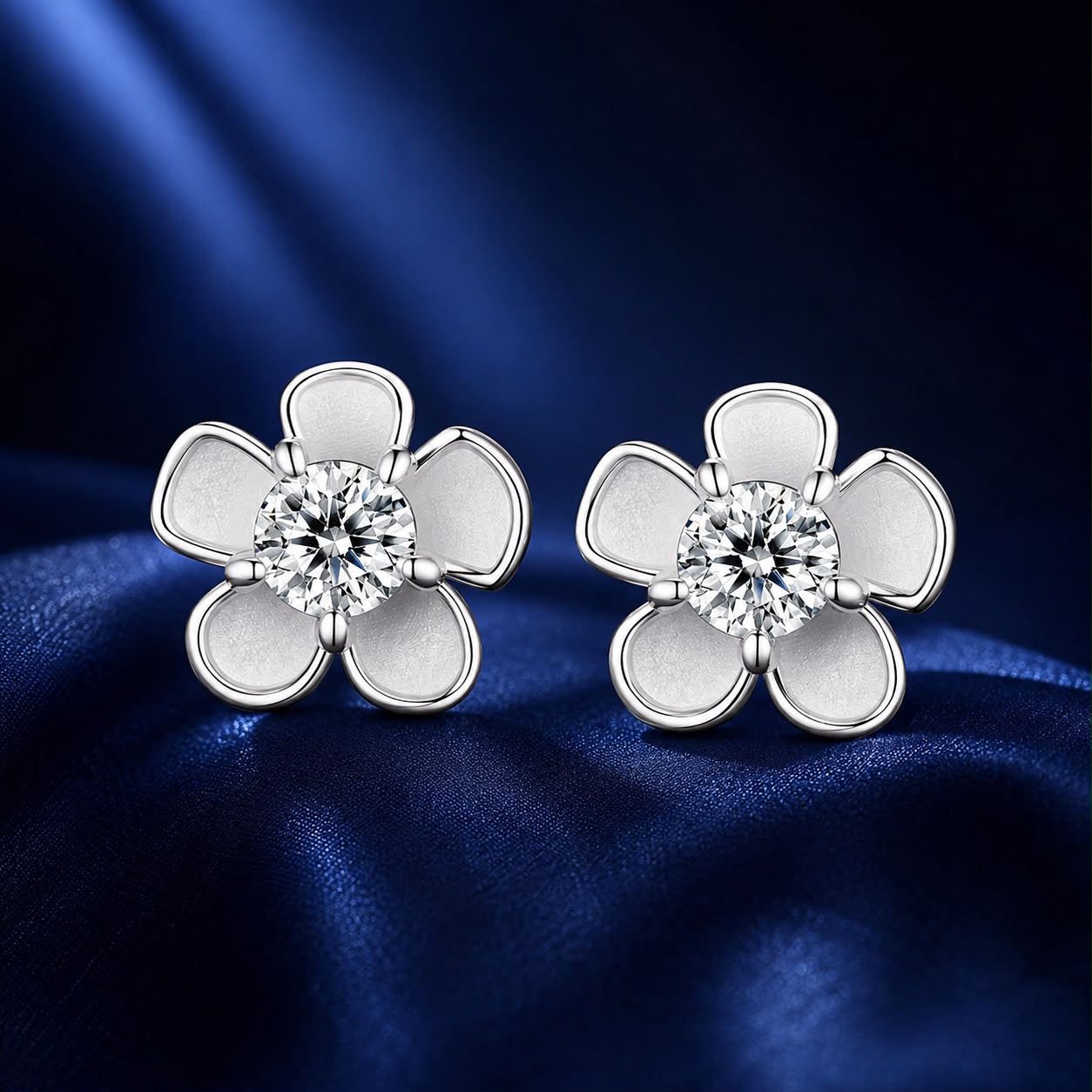 S925 Sterling Silver 3.00 Carat Moissanite Earrings for Women  DestGlow