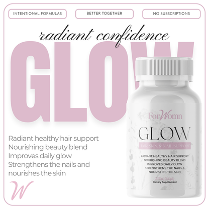 Glow Hair, Skin, and Nail Support Supplement by ForWomn | Women&