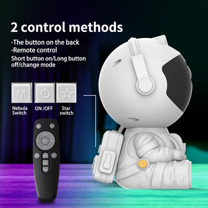 Astronaut Galaxy Projector, Star Projector Galaxy Light, Night Light for Kids, Nebula Ceiling LED Lamp, Room Decor, with  Remote, Gifts for Birthdays  DestGlow