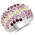 2.35 Carat Genuine Multi Stone .925 Sterling Silver Ring by Bids.com
