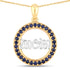 0.64 Carat Genuine Blue Sapphire .925 Sterling Silver Pendant by Bids.com