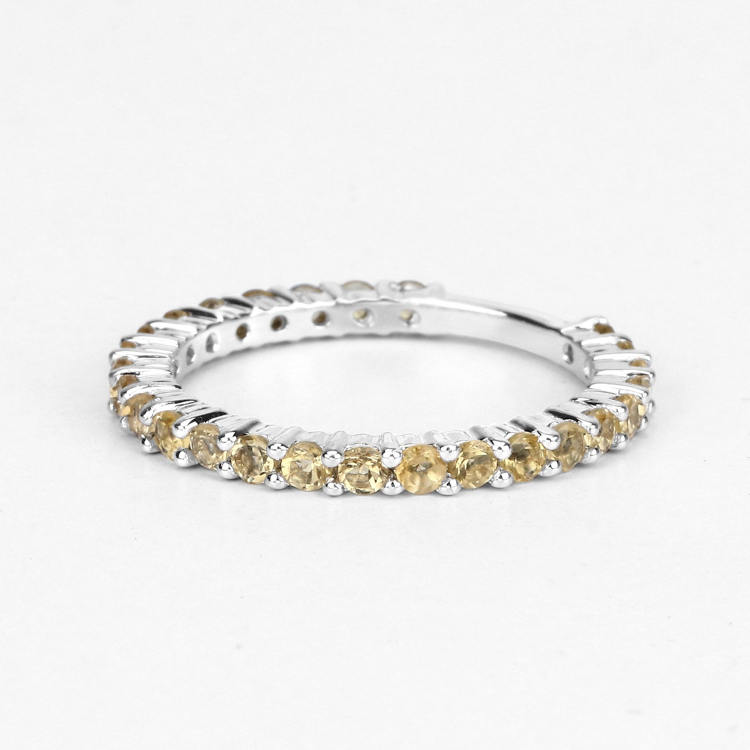 0.81 Carat Genuine Citrine .925 Sterling Silver Ring  DestGlow