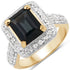 5.03 Carat Genuine London Blue Topaz and White Topaz .925 Sterling Silver Ring by Bids.com