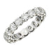 Round Cut Lab Grown Diamond Eternity Ring in 14k White Gold (2 cttw FG/VS2)  DestGlow