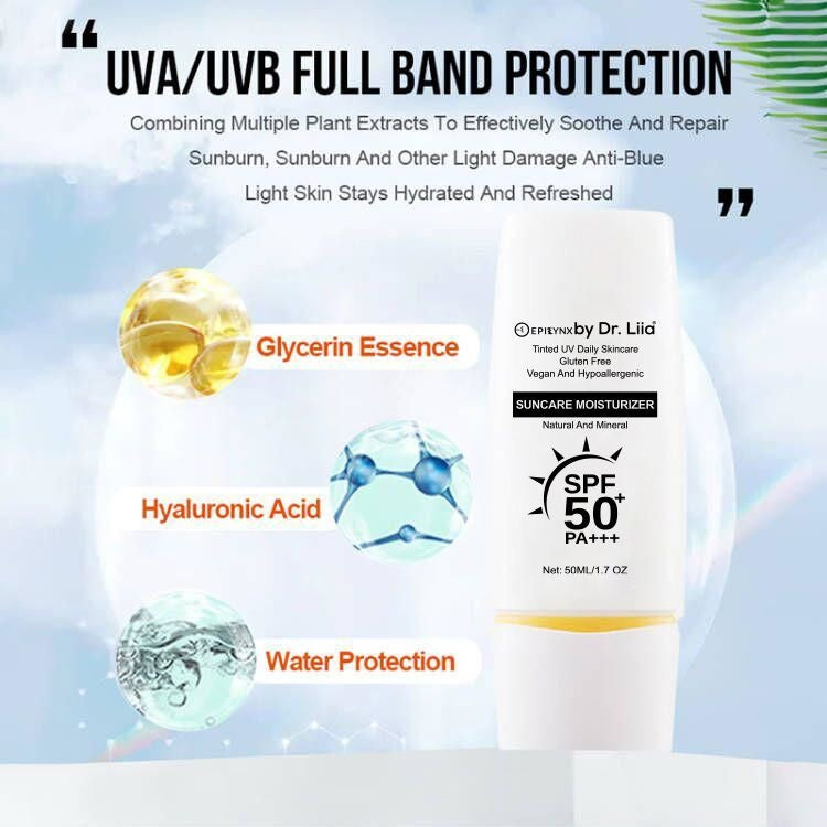 SPF 50 Mineral Moisturizer – Hydrating, Vegan &amp; Sensitive-Skin Friendly by EpiLynx