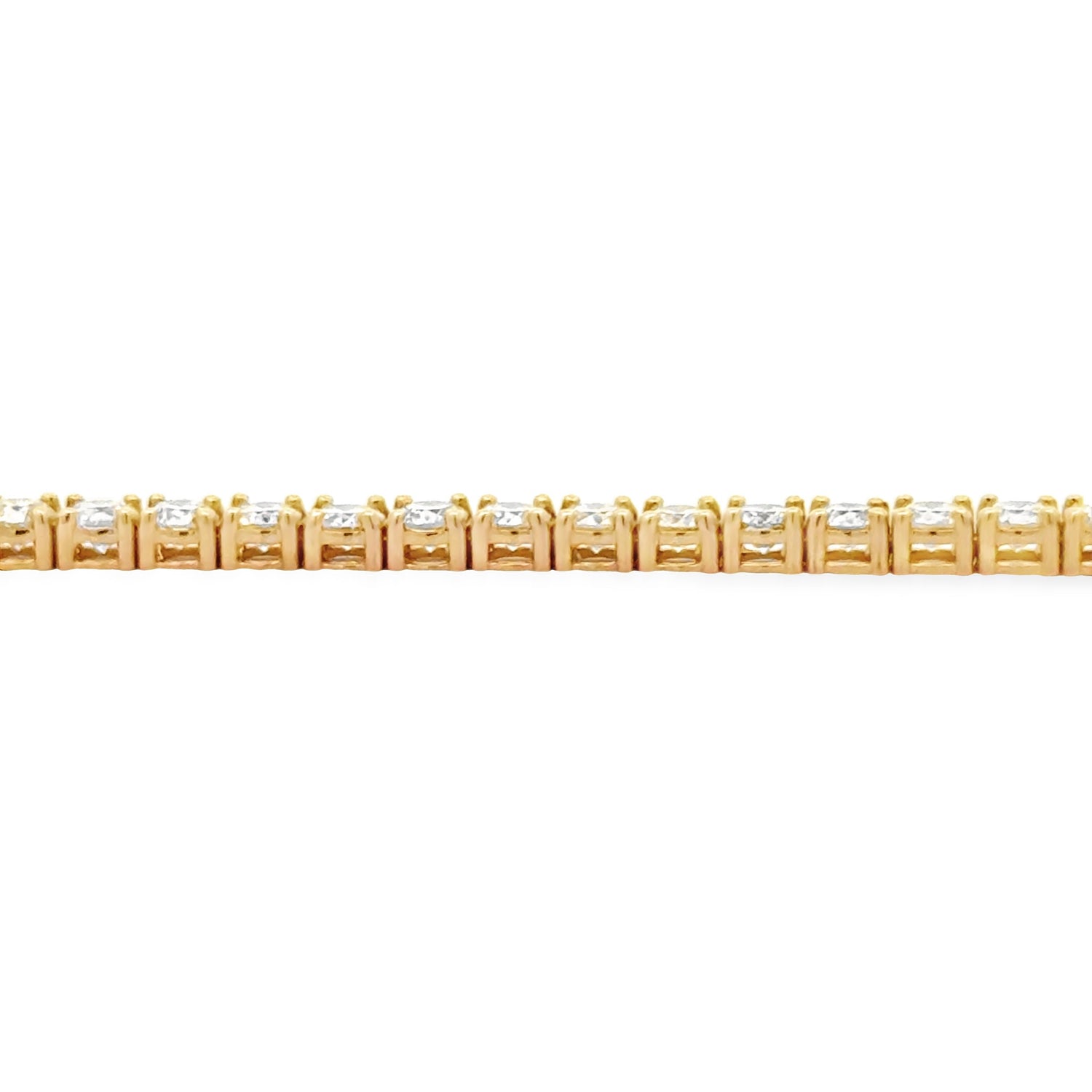 Natural 5.50ct Diamond Tennis Bracelet 18KT Yellow Gold by Bids.com