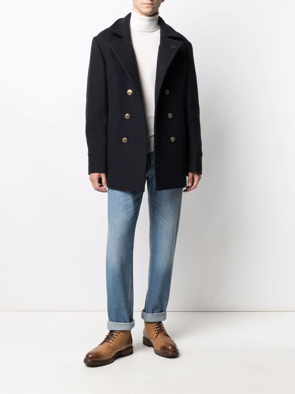 Brunello Cucinelli Men Cashmere Turtle-Neck Sweater by Luosophy