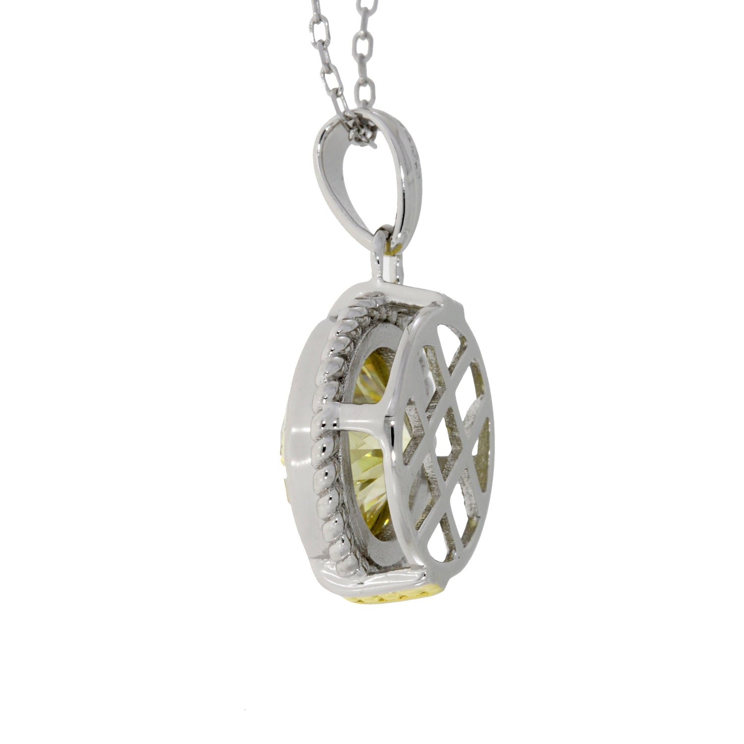 Cubic Zirconium Fashion Pendants Sterling Silver by Bids.com