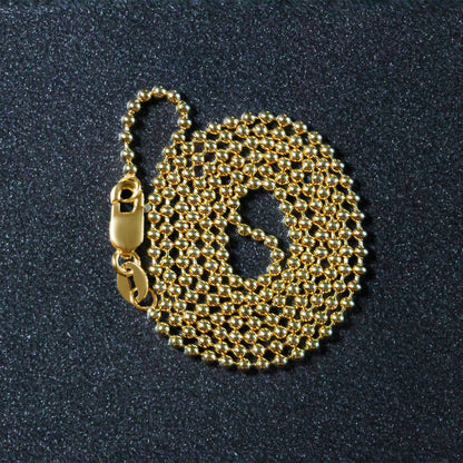 14k Yellow Gold Bead Chain 1.5mm by Bids.com