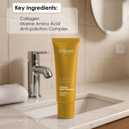 1% Collagen Night Moisturiser 50ml (Vegan) by skinChemists US
