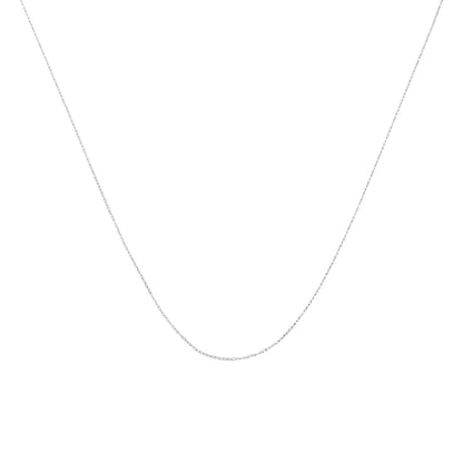 Solid 10K Yellow Gold 0.5mm Slim and Dainty Unisex 18" Rope Chain Necklace by Bids.com