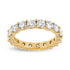 14K Yellow Gold 3.00 Cttw Shared Prong Set Round Cut Diamond Eternity Band (J-K Color, VS1-VS2 Clarity) - Ring Size 7 by Bids.com