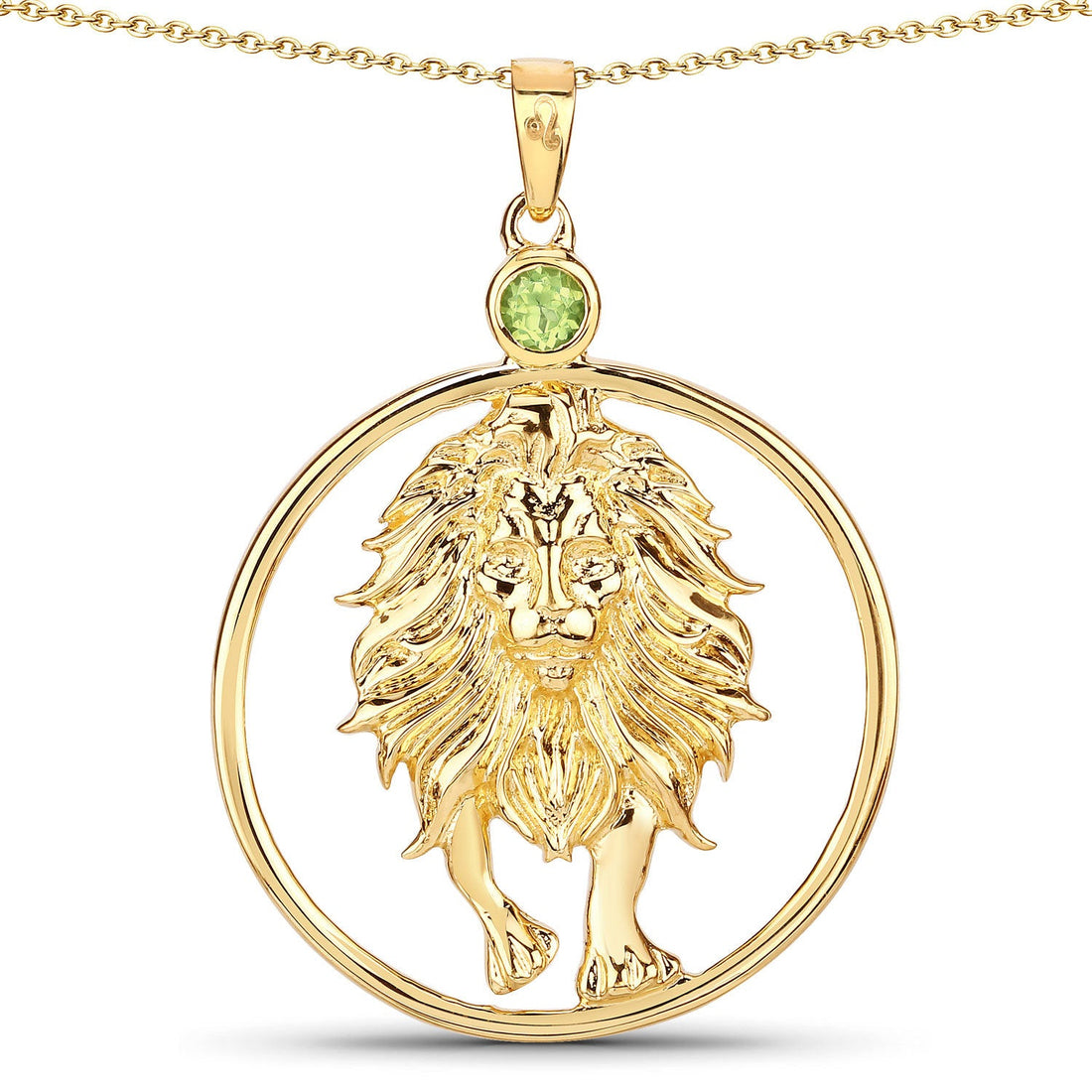 0.24 Carat Genuine Peridot .925 Sterling Silver Pendant by Bids.com