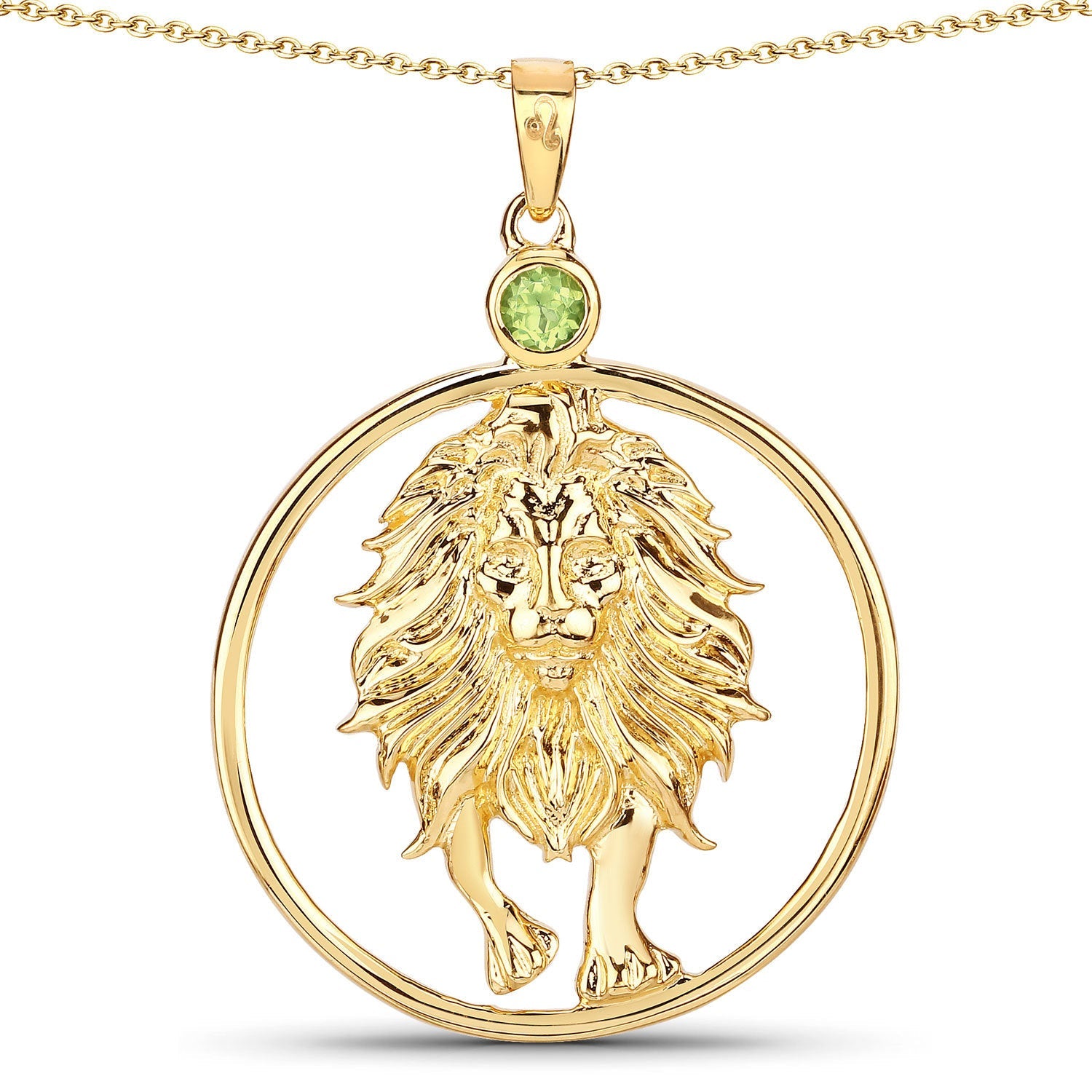 0.24 Carat Genuine Peridot .925 Sterling Silver Pendant by Bids.com