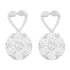 14K White Gold 1 1/4 cttw Round Cut Diamond Earrings (H-I, I1-I2) by Bids.com