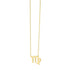 14K Yellow Gold Virgo Necklace  DestGlow