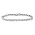 .925 Sterling Silver 1.0 cttw Miracle Set Diamond Spiraling Bezel Link Bracelet(I-J Color, I3 Clarity) -7.25" by Bids.com