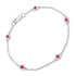 0.65 Carat Genuine Ruby .925 Sterling Silver Bracelet by Bids.com