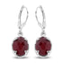 6.90 Carat Dyed Ruby .925 Sterling Silver Earrings  DestGlow