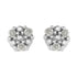 .925 Sterling Silver 1/10 cttw Prong Set Round-Cut Trio Diamond Stud Earrings (I-J Color, I3 Clarity) by Bids.com