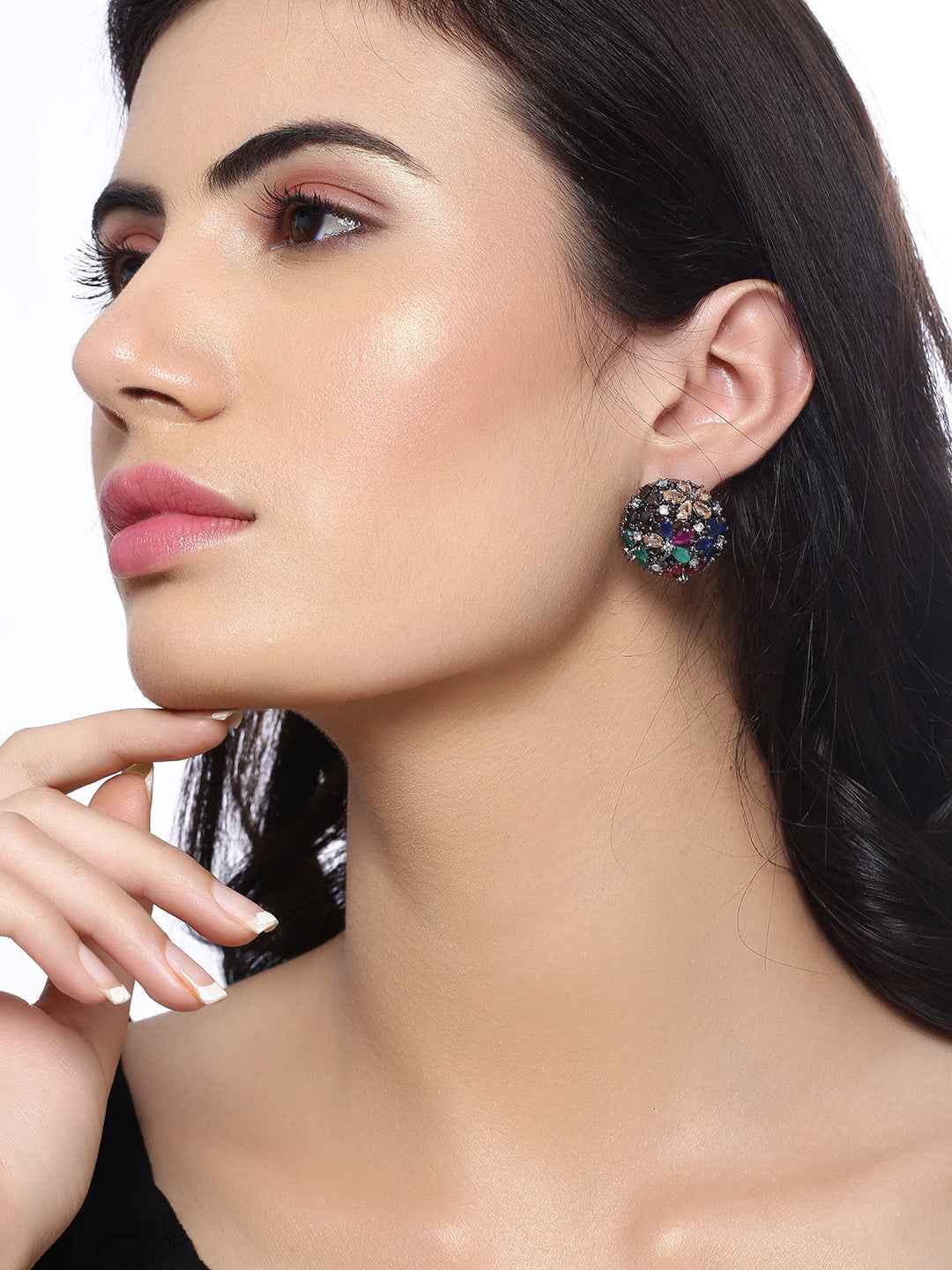 Shoshaa Multicoloured Circular Studs