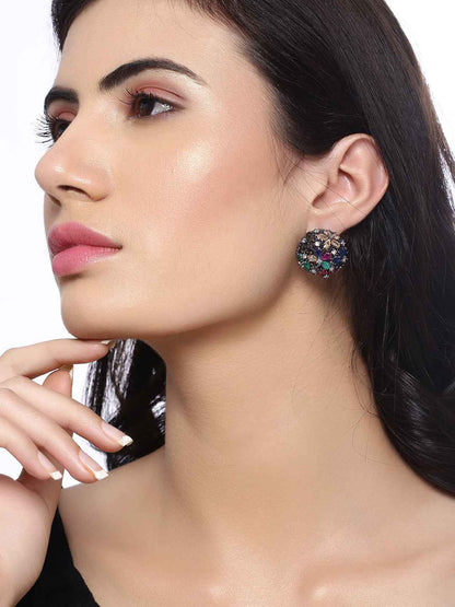 Shoshaa Multicoloured Circular Studs