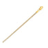 14k Yellow Gold Round Pave Franco Chain (2.30 mm) by Bids.com