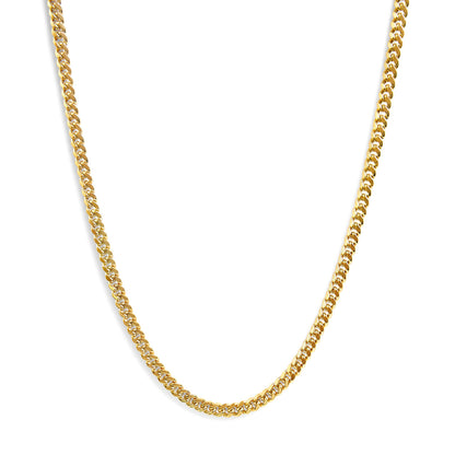 Semi-Solid 14K Yellow Gold 6.1mm Classic Miami Cuban Chain Necklace - 22 Inches by Bids.com