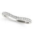 14k White Gold Curvy Style Pave Set Diamond Wedding Band (1/5 cttw) by Bids.com