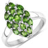 1.28 Carat Genuine Chrome Diopside .925 Sterling Silver Ring by Bids.com