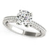 14k White Gold Antique Pronged Round Diamond Engagement Ring (1 1/8 cttw) by Bids.com