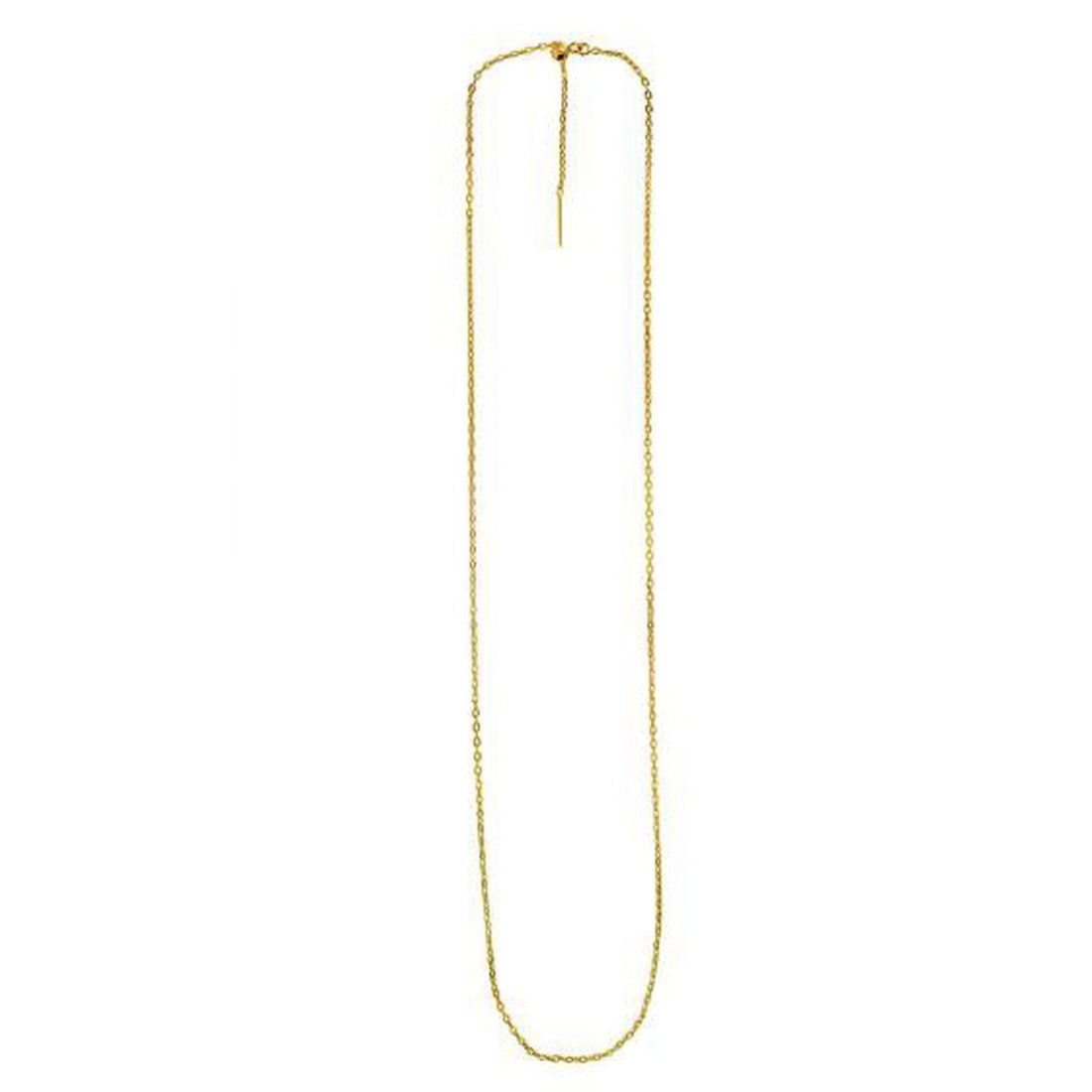 Endless Adjustable Cable Chain in 14k Yellow Gold (1.70 mm) by Bids.com