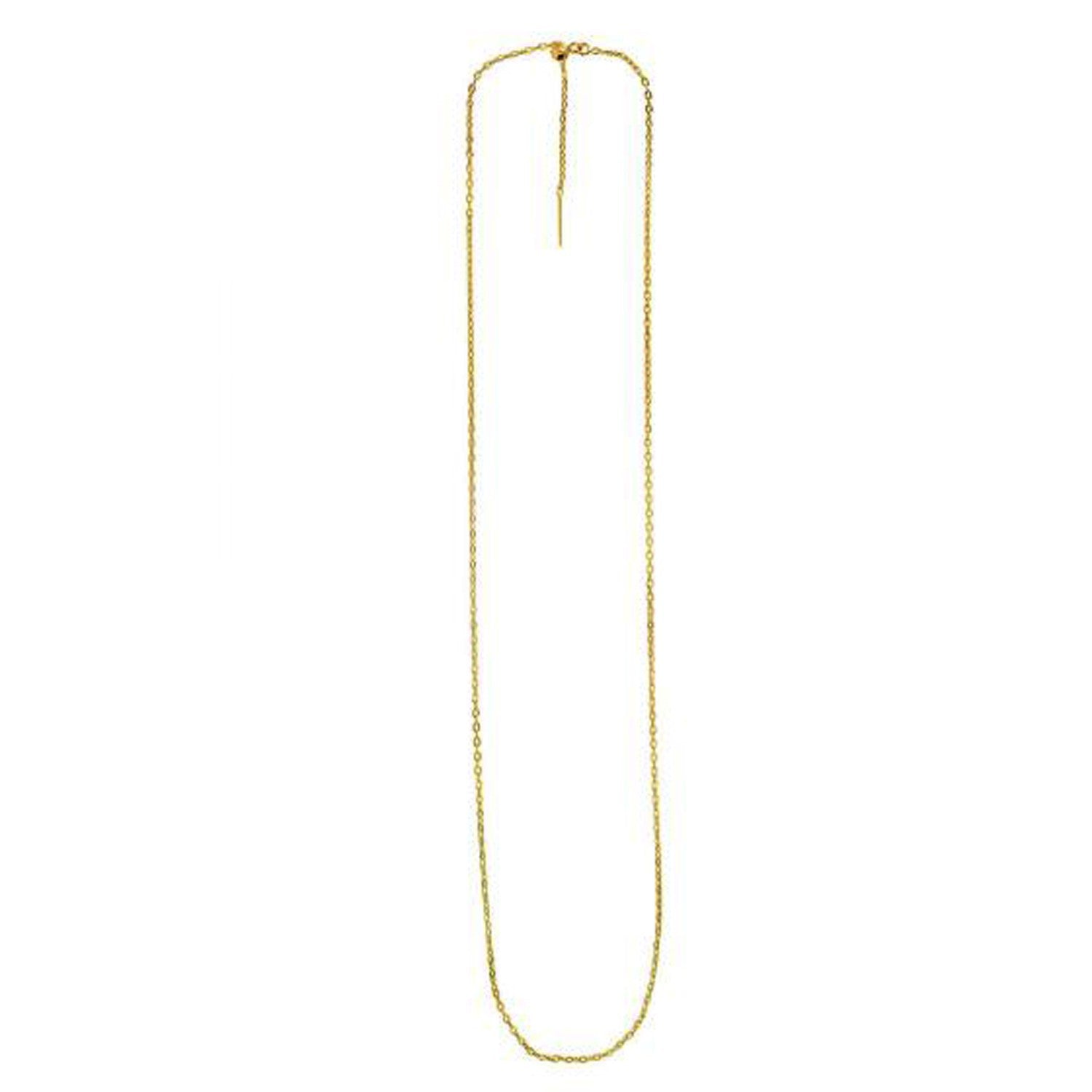 Endless Adjustable Cable Chain in 14k Yellow Gold (1.70 mm) by Bids.com