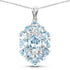 10.06 Carat Genuine Blue Topaz .925 Sterling Silver Pendant  DestGlow