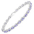 6.00 Carat Genuine Tanzanite .925 Sterling Silver Bracelet by Bids.com