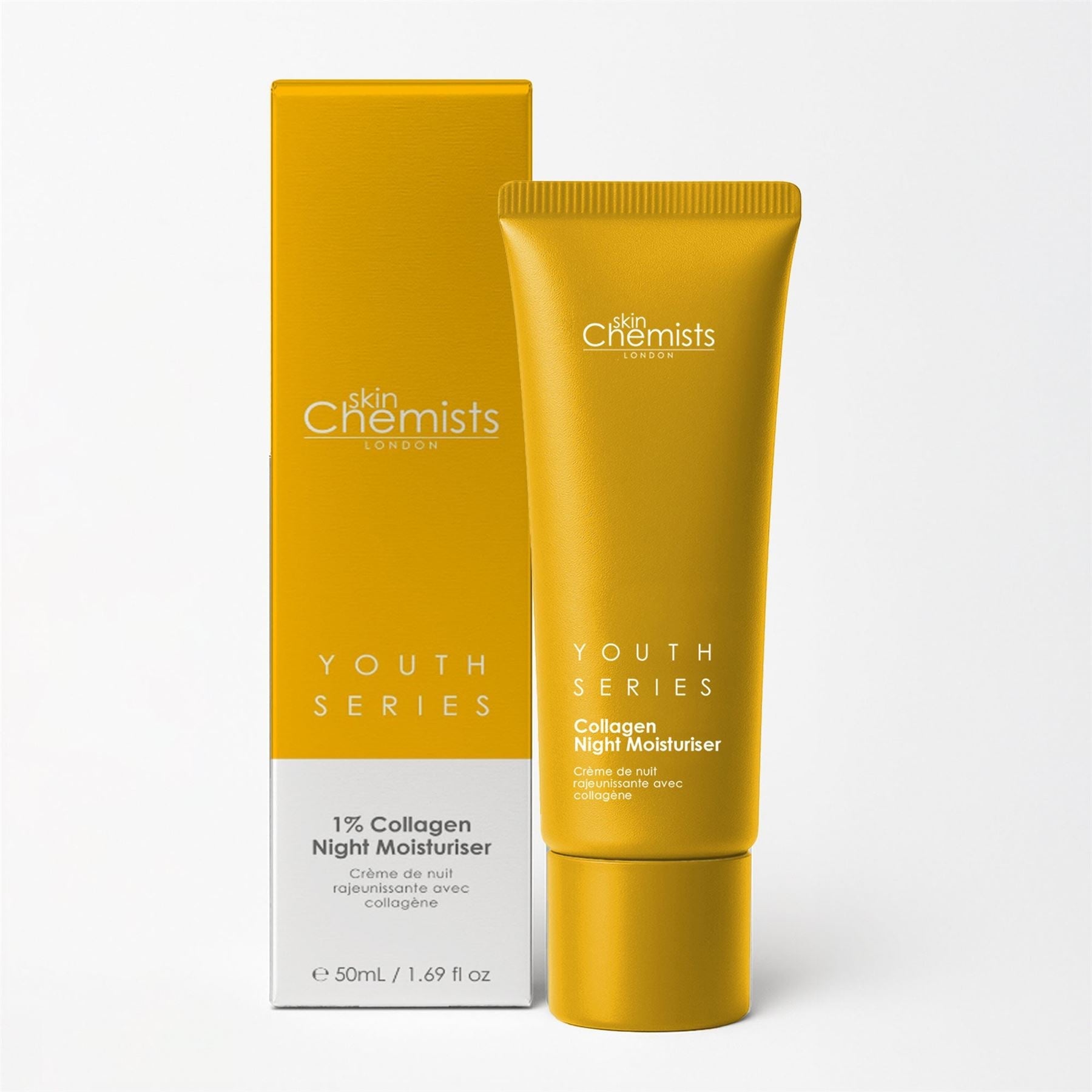 1% Collagen Night Moisturiser 50ml (Vegan) by skinChemists US