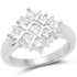 1.08 Carat Genuine White Sapphire .925 Sterling Silver Ring by Bids.com