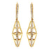 14K Yellow Gold 5/8 Cttw Diamond Geometrical Pillar Drop and Dangle Earrings (G-H Color, SI1-SI2 Clarity) by Bids.com