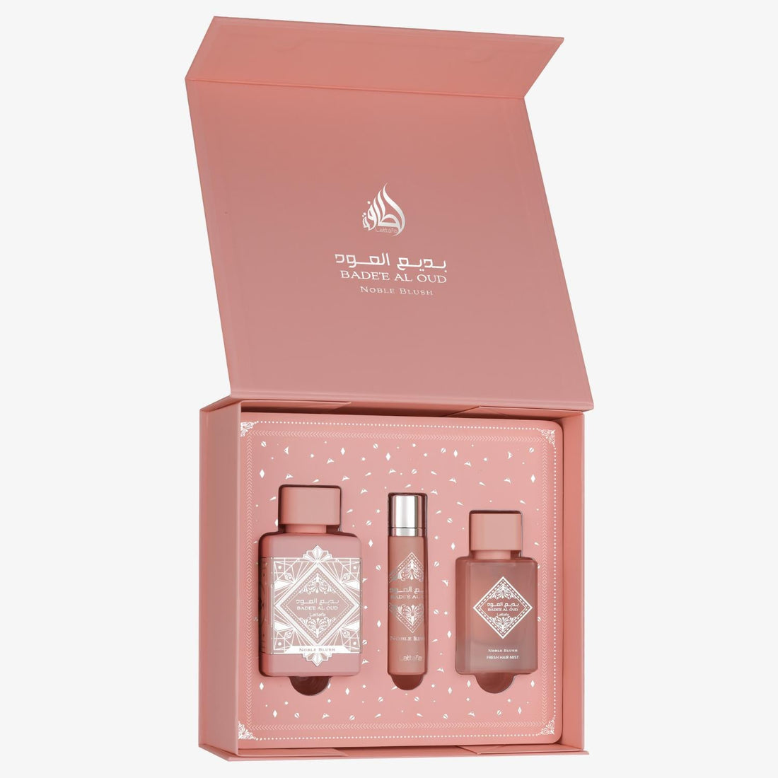 Badee Al Oud Noble Blush 3 pcs Gift Set by Lattafa USA