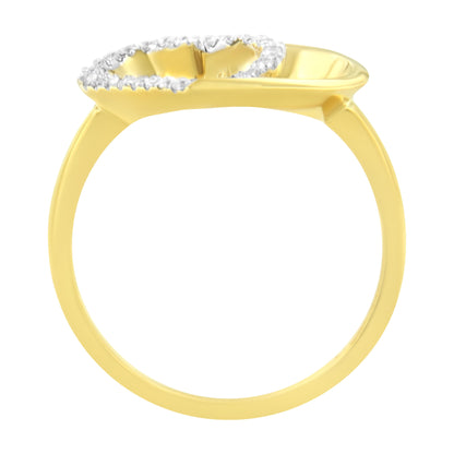 14KT Yellow Gold 1/10 ctw. Diamond Heart Shape Ring (K-L, I1-I2) - Size 7 by Bids.com