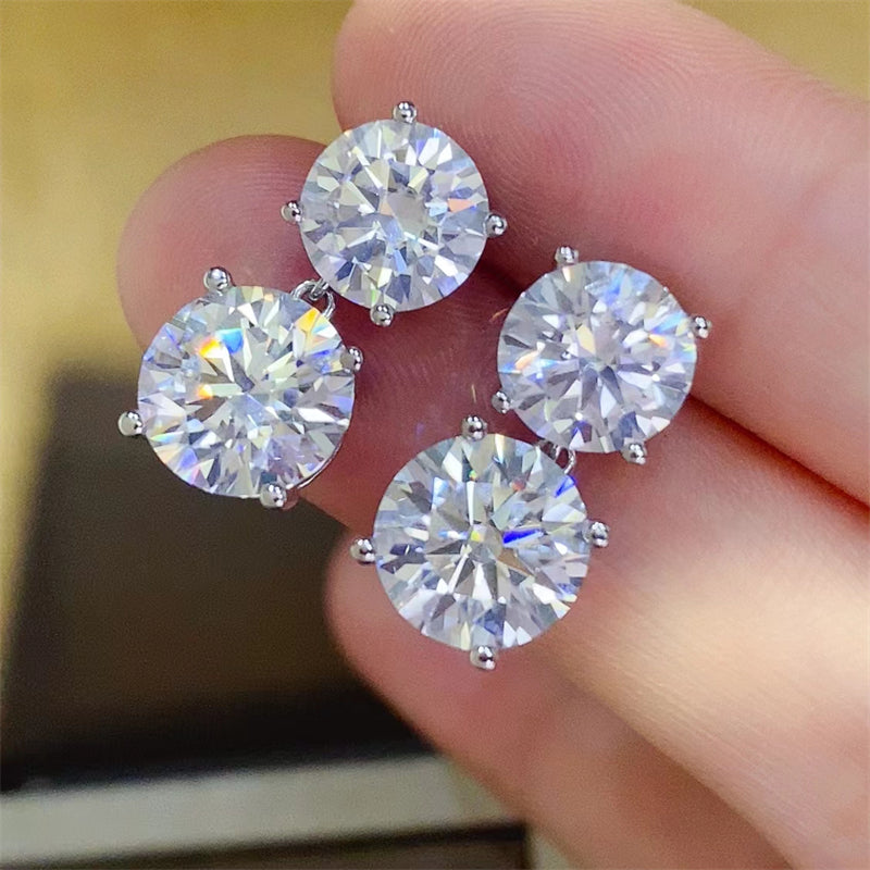 10 Carat Sparkala™ 925 Sterling Silver Earrings by Sparkala