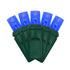 LED Mini Lights 5MM Blue Static - 6" Spacing