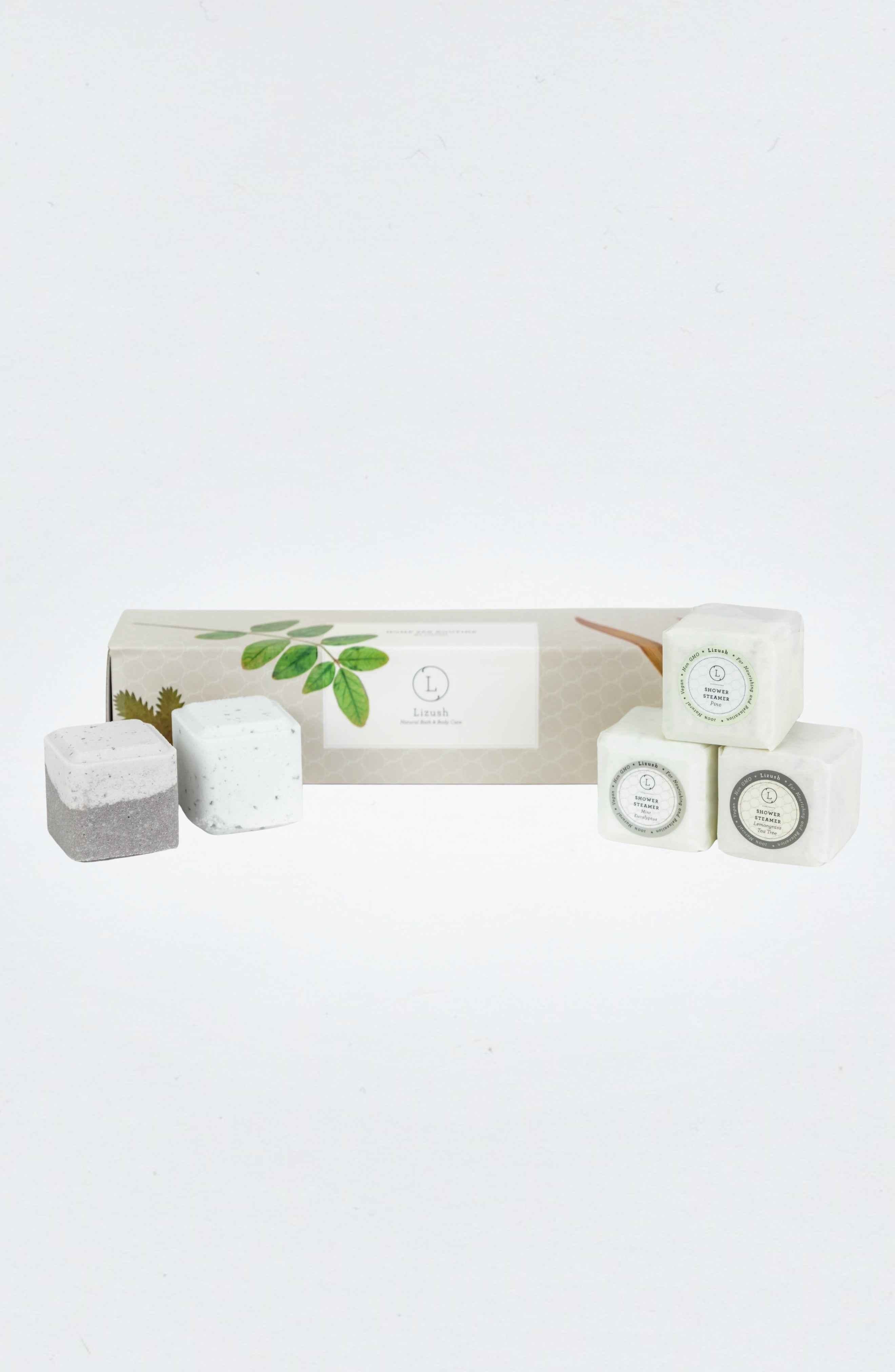 Earthy Shower Steamer, Refreshing Gift Box for Men and Women, Set of 5 Shower Steamers