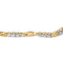 10k Yellow Gold 1.00 Cttw Diamond 3 Stone Link Bracelet (I-J Color, I1-I2 Clarity) -7.25" Inches by Bids.com