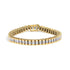 14K Yellow Gold 3.0 Cttw Princess Cut Quad Invisible Set Tennis Bracelet (H-I Color, SI1-SI2 Clarity) - 7â€ by Bids.com