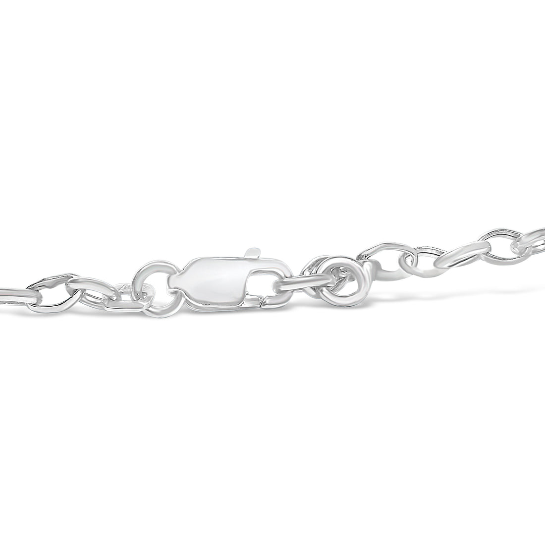 10k White Gold 1/6 Cttw Diamond "Love" Charm Cable Chain Bracelet (H-I Color, I1-I2 Clarity) - 7" by Bids.com