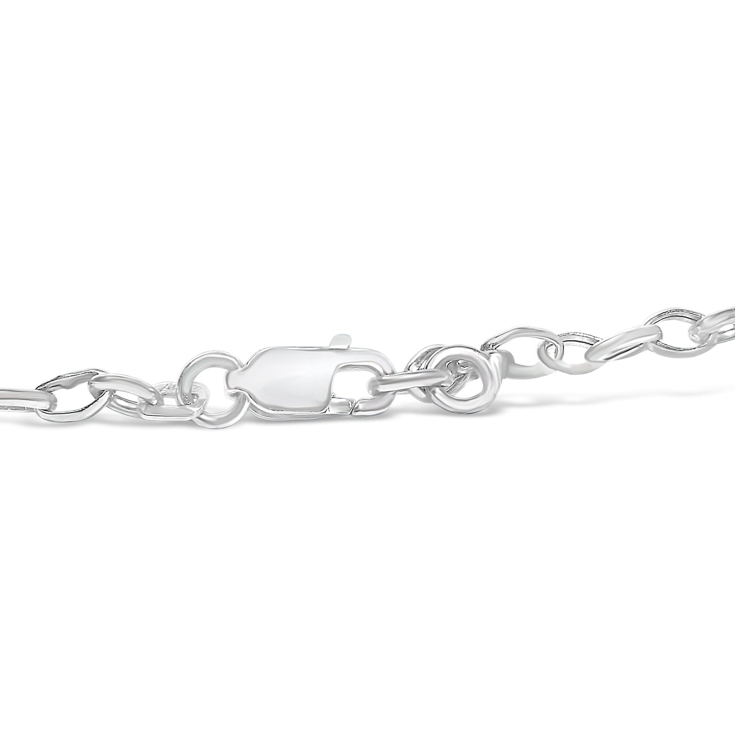 10k White Gold 1/6 Cttw Diamond "Love" Charm Cable Chain Bracelet (H-I Color, I1-I2 Clarity) - 7" by Bids.com