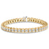 14K Yellow Gold 8.00 Cttw Half Bezel Set Diamond Tennis Bracelet (H-I Color, SI2-I1 Clarity) - 7" Inches by Bids.com